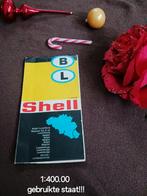 Shell landkaart/plattegrond/kaart Belgiė/Luxemburg 1:400.000, Verzamelen, Ophalen of Verzenden, Gebruikt, Gebruiksvoorwerp