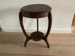 Vintage tafeltje Amsterdamse School, Ophalen, Rond, Zo goed als nieuw, 60 cm of meer