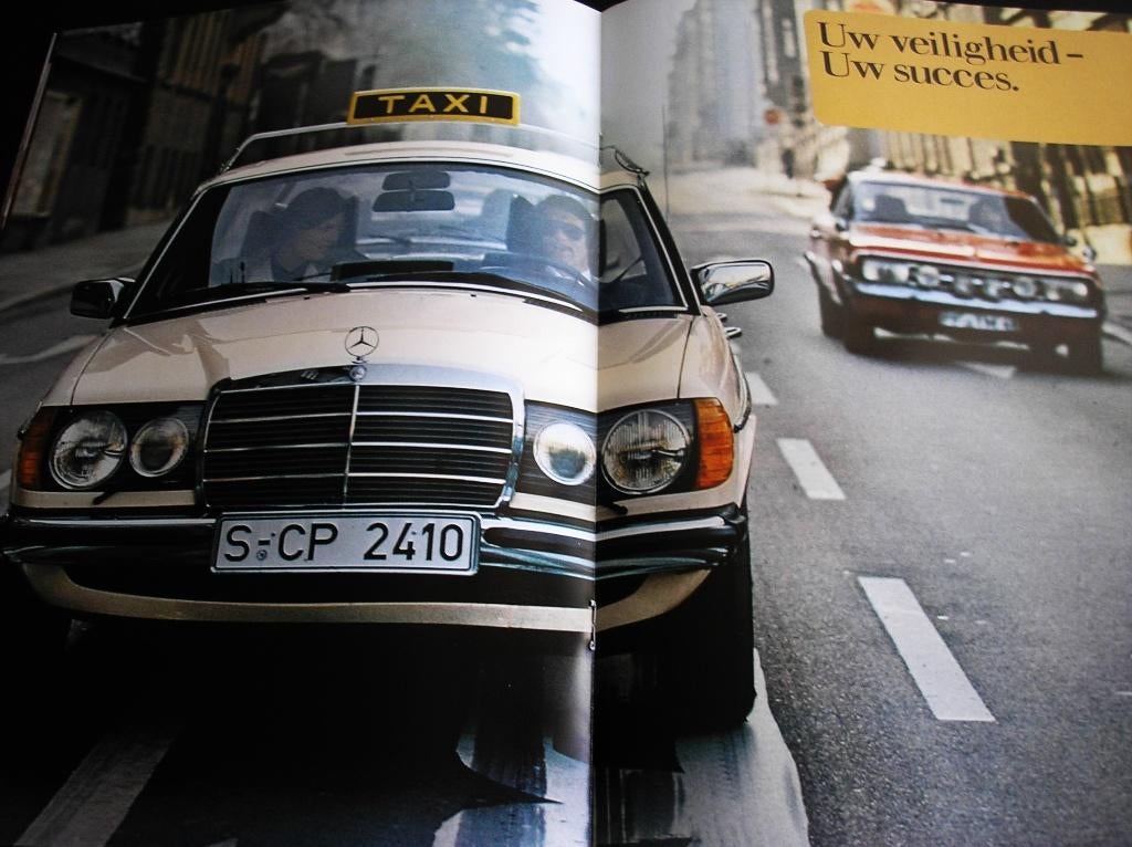 Mercedes-Benz Taxi, W123, december 1976, Ophalen of Verzenden, Gelezen, Mercedes