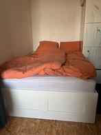Malm bed 140x200 met lades, Ophalen, Gebruikt, Wit, 140 cm