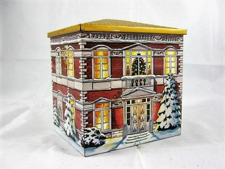 Blik huisje huisjesblik - Huis in Kerstsfeer (2402-71), Diversen, Kerst, Zo goed als nieuw, Ophalen