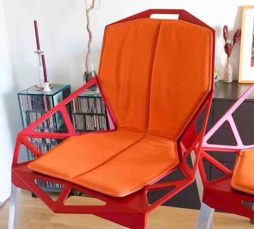 Chair One zit- en rugkussen 2x | Konstantin Grcic | Magis, Huis en Inrichting, Stoelen, Zo goed als nieuw, Twee, Stof, Overige kleuren