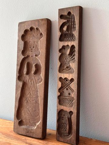 Houten Koekplanken Set/ speculaas beschikbaar voor biedingen