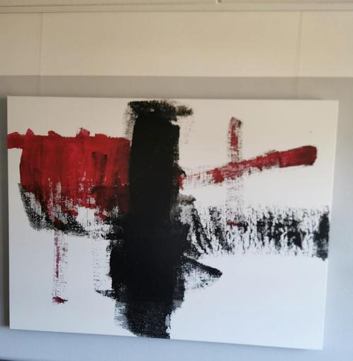 Prachtig abstract canvas 140 x 105 van 'Werk aan de muur', Antiek en Kunst, Kunst | Schilderijen | Modern, Ophalen