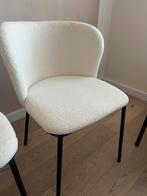 4 witte teddy stoelen, Huis en Inrichting, Stoelen, Ophalen, Zo goed als nieuw, Wit, Twee