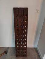 Authentiek houten wijnrek voor 30 flessen, Huis en Inrichting, Woonaccessoires | Wijnrekken, Ophalen, Gebruikt, 25 flessen of meer