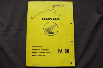Honda PA50 Camino 1980 bromfiets werkplaatsboek manual beschikbaar voor biedingen