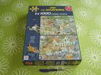 Jan van Haasteren - Safari / De Storm - 2x 1000 stukjes, Hobby en Vrije tijd, Denksport en Puzzels, Ophalen of Verzenden, 500 t/m 1500 stukjes