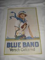 Oude Reclame poster  BLUE BAND, Verzamelen, Ophalen of Verzenden, Zo goed als nieuw, Gebruiksvoorwerp