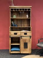Drank / wandkast mangohout, Huis en Inrichting, Kasten | Overige, Ophalen of Verzenden, Nieuw