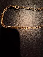 Double gouden schakel armband lengte 26 cm volgens juwelier, Sieraden, Tassen en Uiterlijk, Ophalen of Verzenden, Zo goed als nieuw