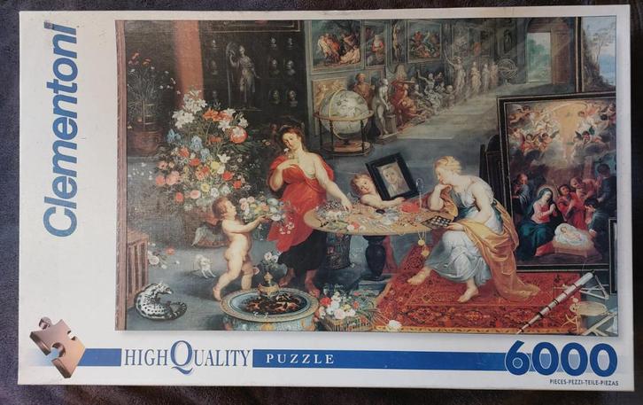 Legpuzzel - Brueghel Allegory of sight and smell - 6000 st, Hobby en Vrije tijd, Denksport en Puzzels, Zo goed als nieuw, Legpuzzel