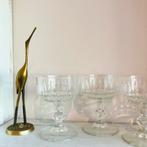 Vintage Cristal d’Arques champagne coupes, Antiek en Kunst, Antiek | Glas en Kristal, Verzenden