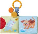 Nieuw! Haba stoffen knisper buggyboek huisdieren (voor+6mnd), Ophalen of Verzenden, Nieuw, Overige typen, Met geluid
