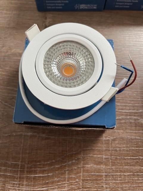 NIEUW 5 dimbare led inbouwspots wit, Huis en Inrichting, Lampen | Spots, Nieuw, Metaal of Aluminium, Led, Inbouw, Ophalen of Verzenden