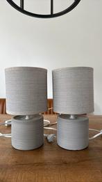 Nachtkast lampje, set van 2 stus in kleur grijs, Ophalen, Rond, Zo goed als nieuw, Grijs