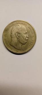 Duitse 5 Mark 1876 replica., Ophalen of Verzenden, Duitsland, Losse munt, Zilver