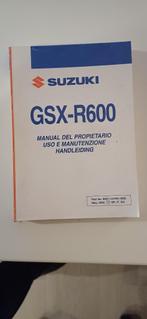 Instructieboekje Suzuki GSX-R 600 K7 2007, Motoren, Handleidingen en Instructieboekjes, Ophalen of Verzenden, Suzuki
