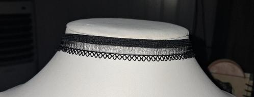 Mooie nieuwe zwarte gothic ketting/ chocker, Sieraden, Tassen en Uiterlijk, Kettingen, Nieuw, Overige materialen, Zwart, Verstelbaar