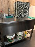 RVS Horeca Spoeltafel met Kraan & Afdruipblad, Huis en Inrichting, Keuken | Keukenelementen, Ophalen of Verzenden