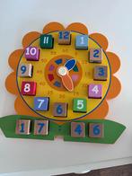 Houten Klok en Telraam - Educatief Speelgoed, Ophalen, Zo goed als nieuw, Rekenen