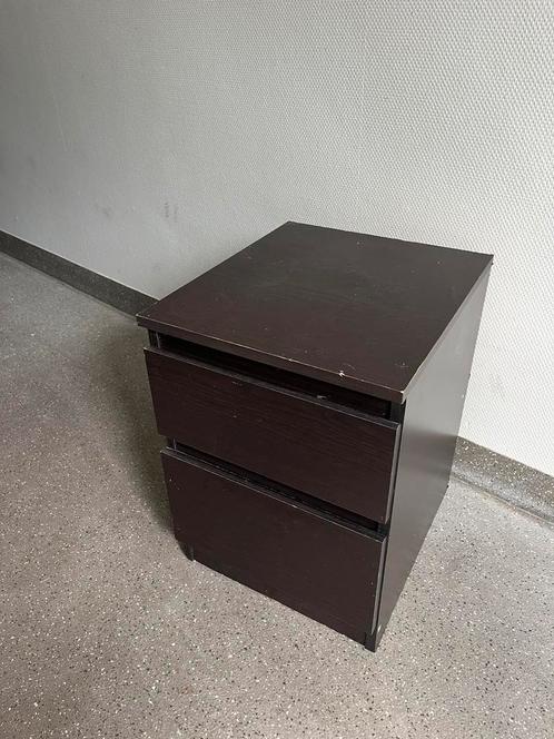 Malm (IKEA) Nachtkastje - 45x55cm - Bruin, Huis en Inrichting, Kasten | Ladekasten, Gebruikt, Minder dan 100 cm, Minder dan 50 cm