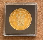 Penning/Replica - Nederland Wilhelmina 10 Gulden 1933., Postzegels en Munten, Penningen en Medailles, Ophalen of Verzenden, Overige materialen