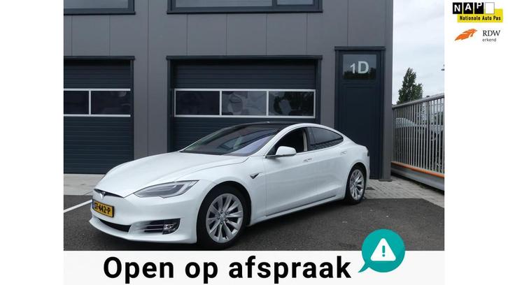 Tesla Model S 75D AWD Autopilot Navigatie Panoramdak Leder X, Auto's, Tesla, Bedrijf, Te koop, Model S, 4x4, ABS, Achteruitrijcamera