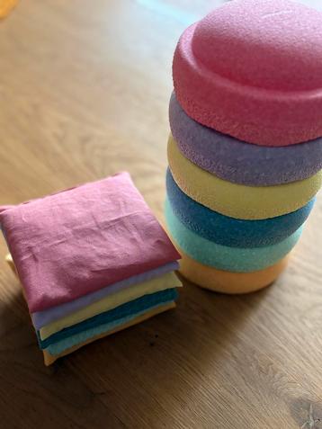 Pittenzakjes in kleuren stapelstenen pastel beschikbaar voor biedingen