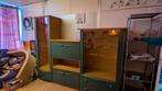 Grote wandkast met glazen deuren, Huis en Inrichting, Kasten | Wandmeubels, Ophalen of Verzenden, Gebruikt, 25 tot 50 cm