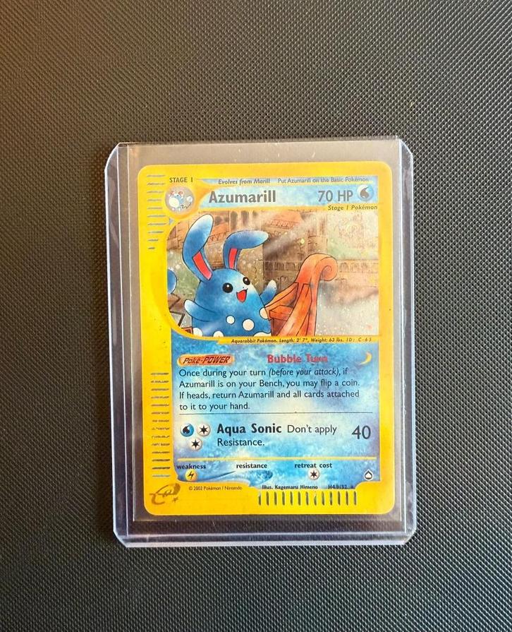 Azumarill - Aquapolis - #H4, Hobby en Vrije tijd, Verzamelkaartspellen | Pokémon, Nieuw, Losse kaart, Foil, Ophalen of Verzenden