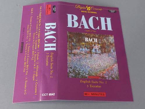 BACH - ENGLISH SUITE NO. 1 - 5 TOCCATAS (CASSETTEBANDJE), Cd's en Dvd's, Cassettebandjes, Zo goed als nieuw, Origineel, Klassiek