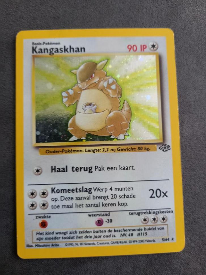 Kangaskhan 5/64 Jungle NL, Hobby en Vrije tijd, Verzamelkaartspellen | Pokémon, Zo goed als nieuw, Losse kaart, Ophalen of Verzenden
