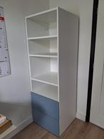 SMÅSTAD / PLATSA bookcase (white/blue), Ophalen, 50 tot 100 cm, Zo goed als nieuw, Met lade(s)