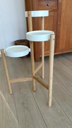 Te koop 2 Plantentafeltjes / bijzettafeltjes, Huis en Inrichting, Tafels | Bijzettafels, Minder dan 55 cm, Rond, Zo goed als nieuw