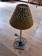 Lamp met stoffen kapje print, .., .., Ophalen of Verzenden, Zo goed als nieuw