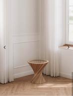 Bijzettafel eikenhout design, Huis en Inrichting, Tafels | Bijzettafels, Ophalen, Minder dan 55 cm, Zo goed als nieuw, 60 cm of meer