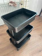 Roltafel, opberg trolley, Ophalen, Kunststof, 50 tot 100 cm, Zo goed als nieuw