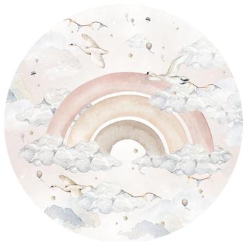 Muursticker Sticker Cirkel 150 cm(Ø) Regenboog Roze Dekornik beschikbaar voor biedingen