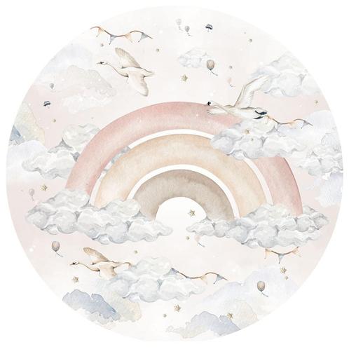 Muursticker Sticker Cirkel 150 cm(Ø) Regenboog Roze Dekornik, Kinderen en Baby's, Kinderkamer | Inrichting en Decoratie, Nieuw