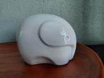 Vintage Wit Olifant Beeld - Retro, Ophalen of Verzenden