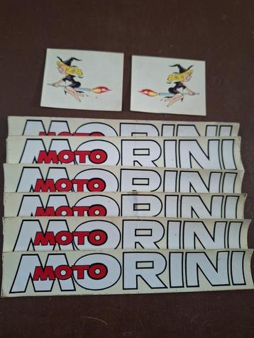 motor stickers Morini Guzzi Dell'Orto Castrol beschikbaar voor biedingen