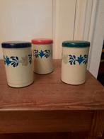 Vintage Voorraadblikken Set van 3, Ophalen of Verzenden, Gebruikt
