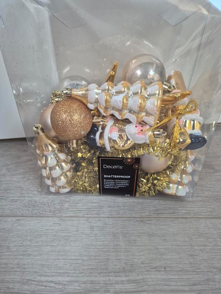Kerstboomversiering - Gouden Set, Diversen, Kerst, Nieuw, Ophalen of Verzenden