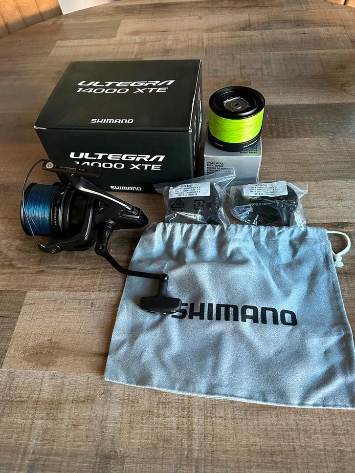 Shimano ultegea 14000 xte, Watersport en Boten, Hengelsport | Zeevissen, Zo goed als nieuw, Molen, Ophalen of Verzenden