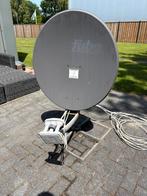 Satellietschotel met triple LNB incl. voetstandaard, Audio, Tv en Foto, Schotelantennes, Ophalen, Gebruikt, (Schotel)antenne