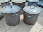 Geëmailleerde wasteilen voor tuin of Raku, Ophalen, Gebruikt, Rond, Metaal