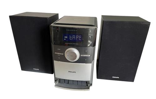 Philips MC 147 + boxen cd, cassette & radio. Lees de adver!, Audio, Tv en Foto, Stereo-sets, Gebruikt, Cassettedeck, Cd-speler