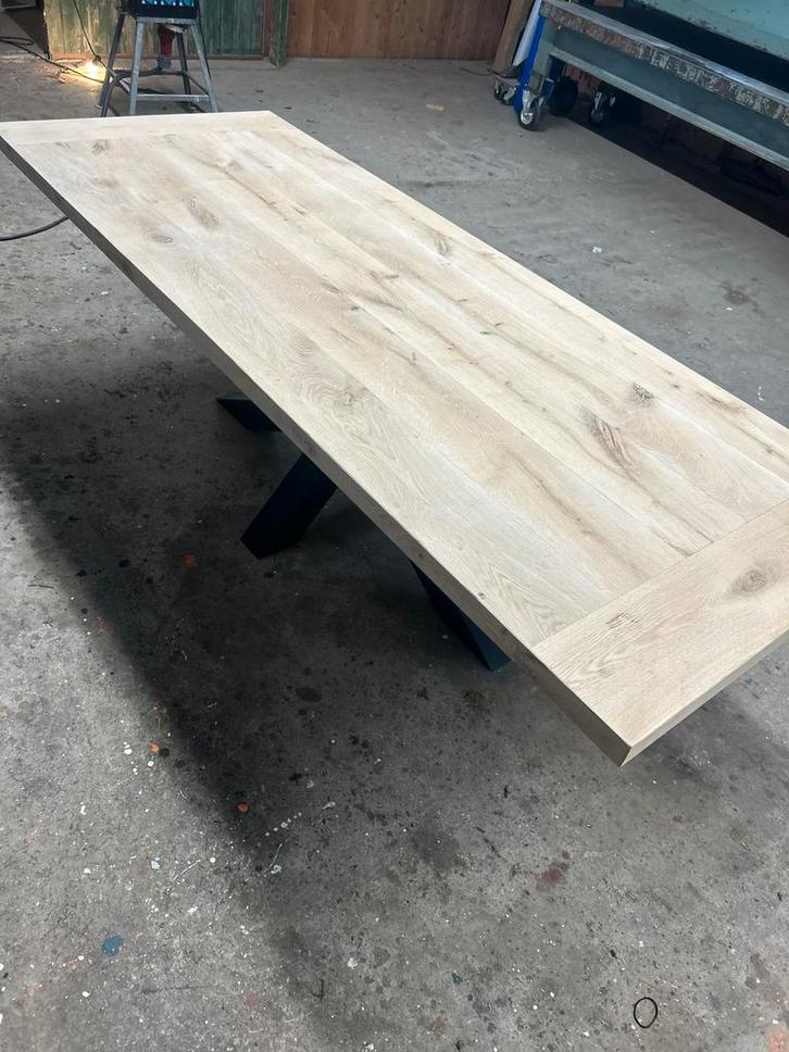 Eiken Eettafel, Huis en Inrichting, Tafels | Eettafels, Nieuw, 100 tot 150 cm, 200 cm of meer, Vijf personen of meer, Rechthoekig