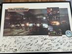 Uniek Need for speed underground poster met signatures, Spelcomputers en Games, Games | Overige, Vanaf 3 jaar, 1 speler, Zo goed als nieuw